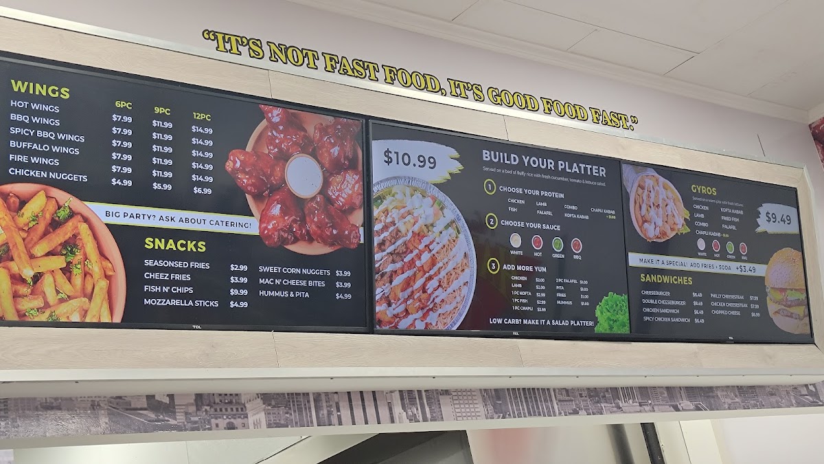 Menu Naz's Halal Food - Ellicott City-1