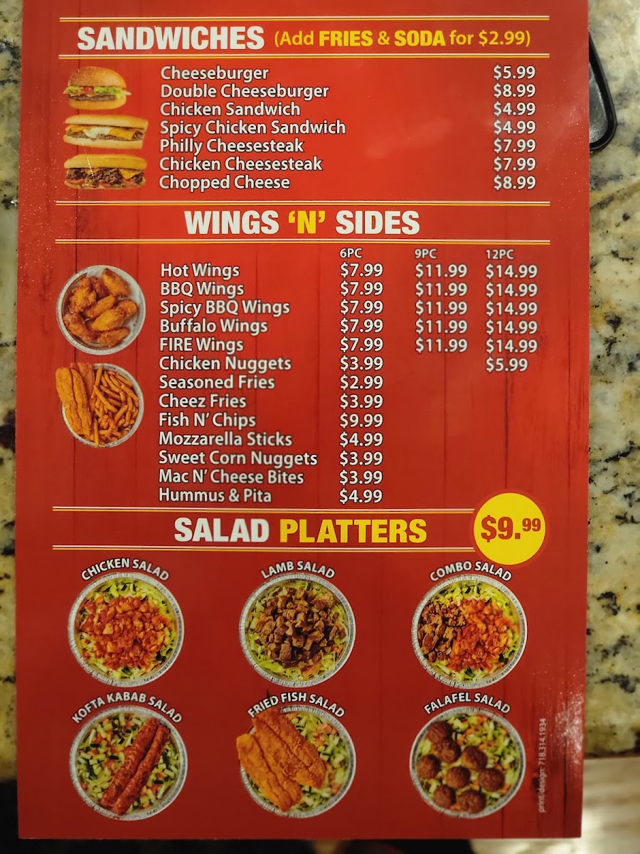 Menu Naz's Halal Food - Ellicott City-3