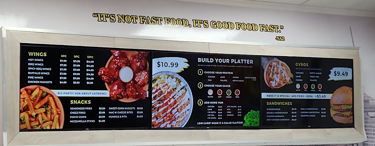 Menu Naz's Halal Food - Ellicott City-8